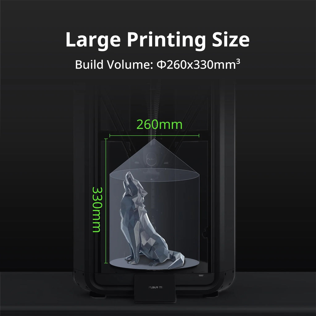 FLSUN T1 Delta 3D Printer - 1000mm/s Ultra-Fast Printing ,30,000mm/s2 Acceleration, 300C Nozzle FDM 3D Printers with Fully Auto Leveling , 50 Enclosed Chamber