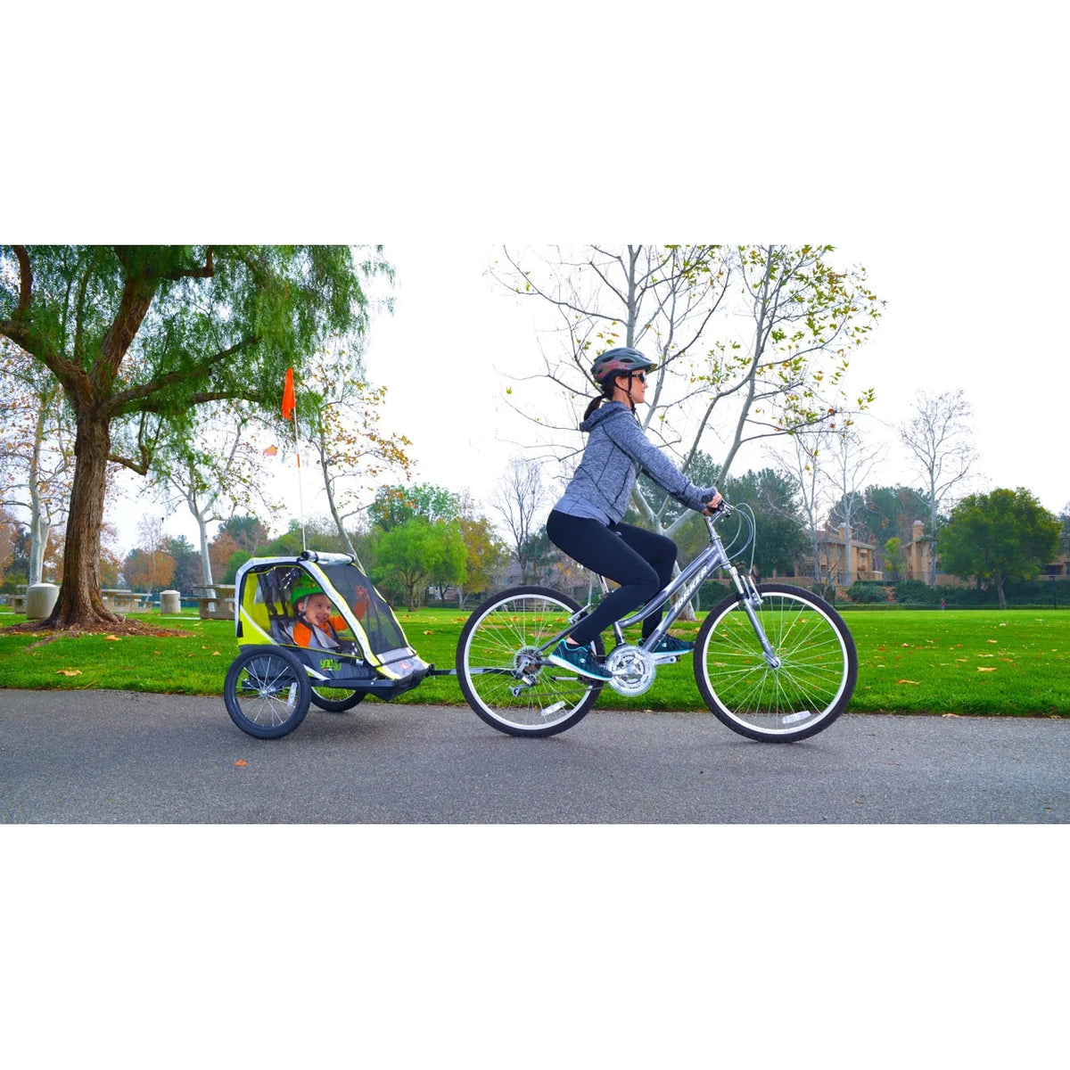 Allen Sports Remolque para Bicicleta Infantil de Dos Ruedas, Rojo