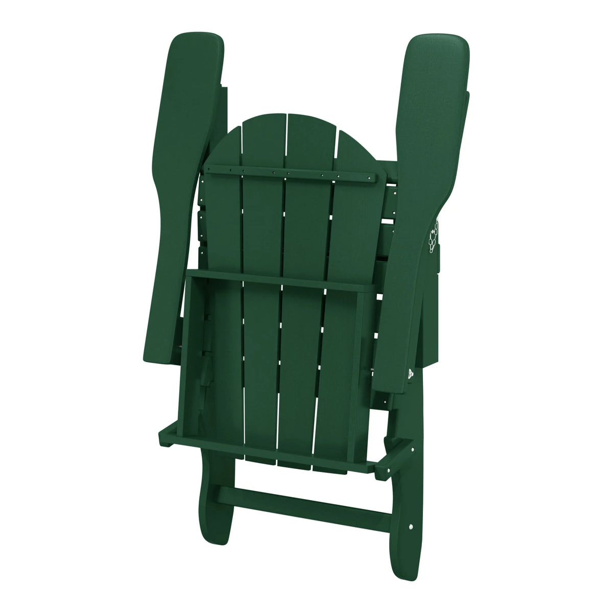 Westintrends Outdoor Folding HDPE Adirondack Chair, Patio Seat, Weather Resistant, Dark Brown