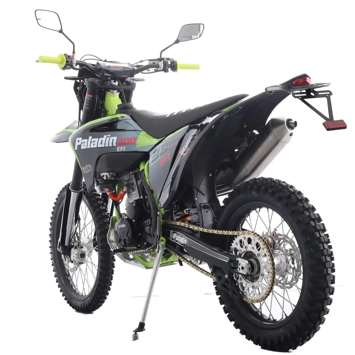 X-Pro Paladin 300 EFI Dirt Bike with 6-Speed Manual Transmission and Balance Shaft and Dual Overhead Camshaft (DOHC) with Four Valves Engine, Electric Start! Big 21"/18" Wheels!