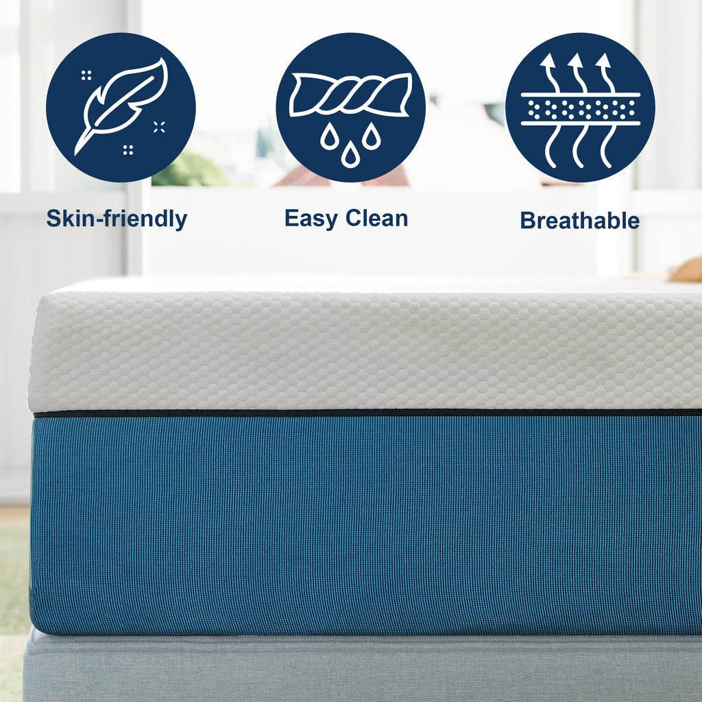 10 inch Queen Mattress, Medium Memory Foam Mattress ,Mattress in a box