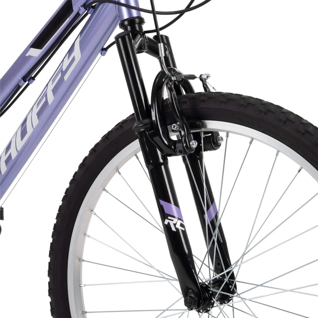 Huffy 24" Rock Creek Girls Mountain Bike for Women, Purple Lilac