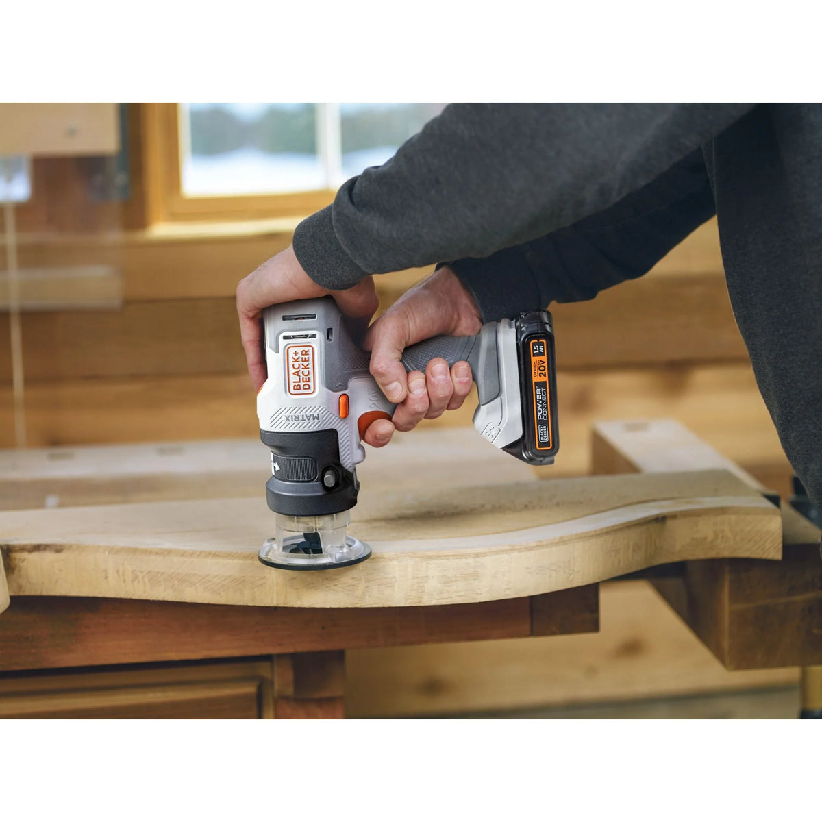BLACK+DECKER 20V MAX* Matrix Cordless Combo Kit, 6-Tool, White And Orange, (BDCDMT1206KITWC)