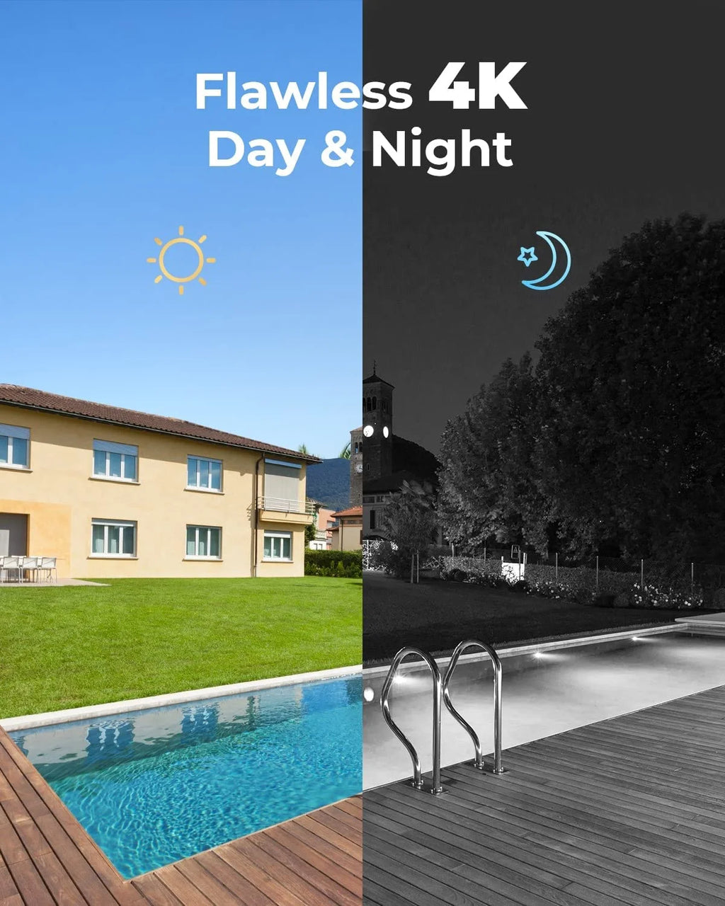 Reolink 4K 8CH Outdoor PoE Camera System,4Pcs 8MP Video Security Camera Smart Person/Vehicle Motion Detection,24/7 Recording
