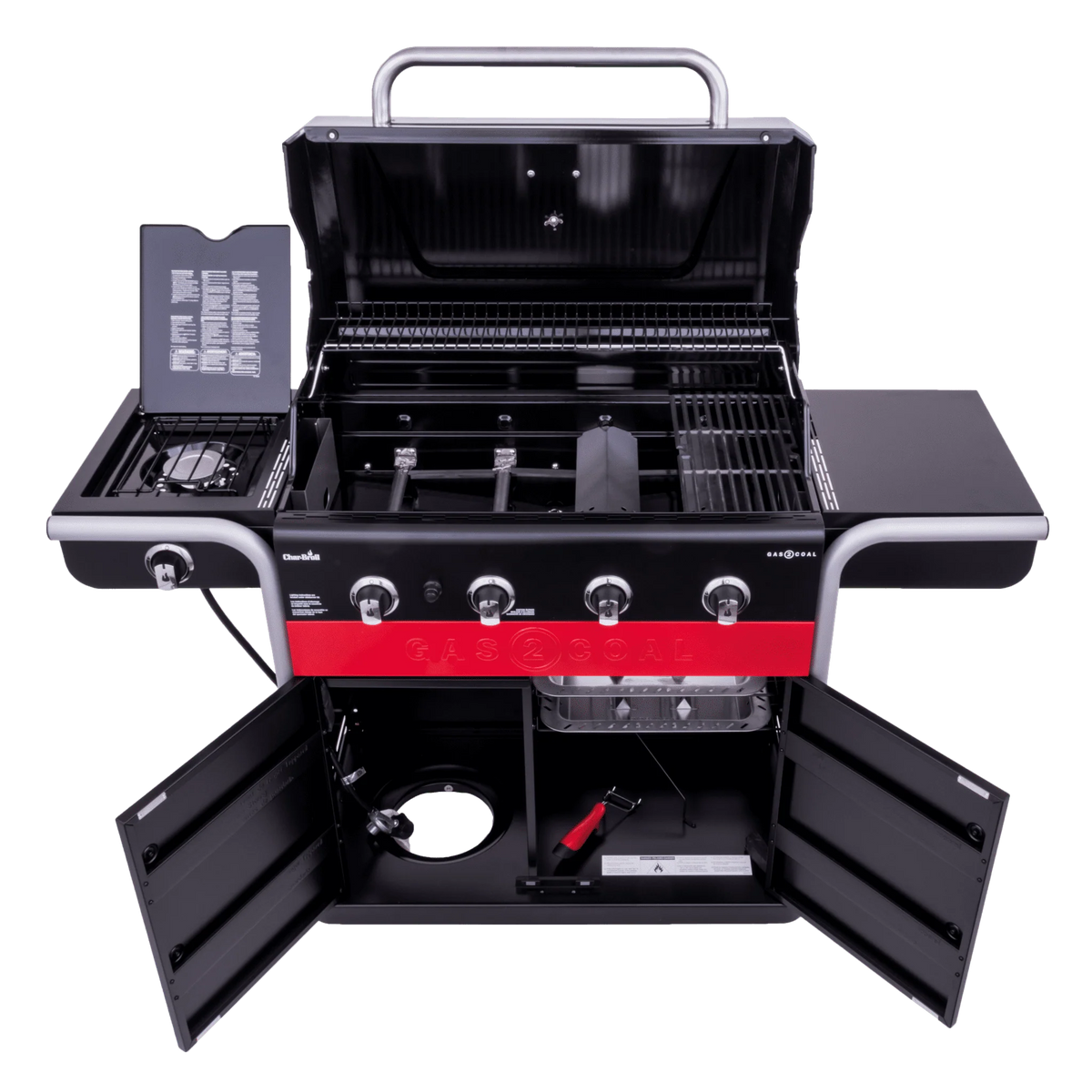 Char-Broil Gas2Coal 4-Burner LP Gas & Charcoal Outdoor Combination Grill