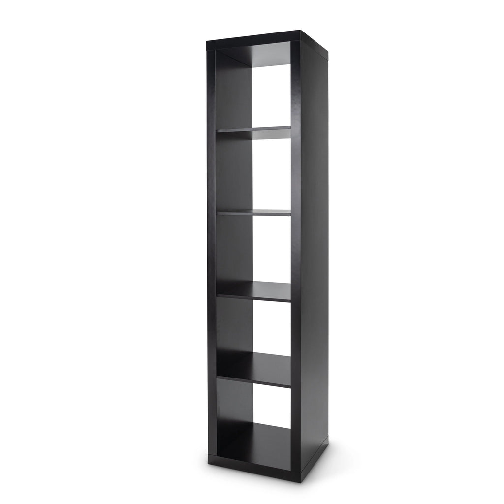 Better Homes & Gardens 5-Cube Vertical Storage Organizer, Solid Black