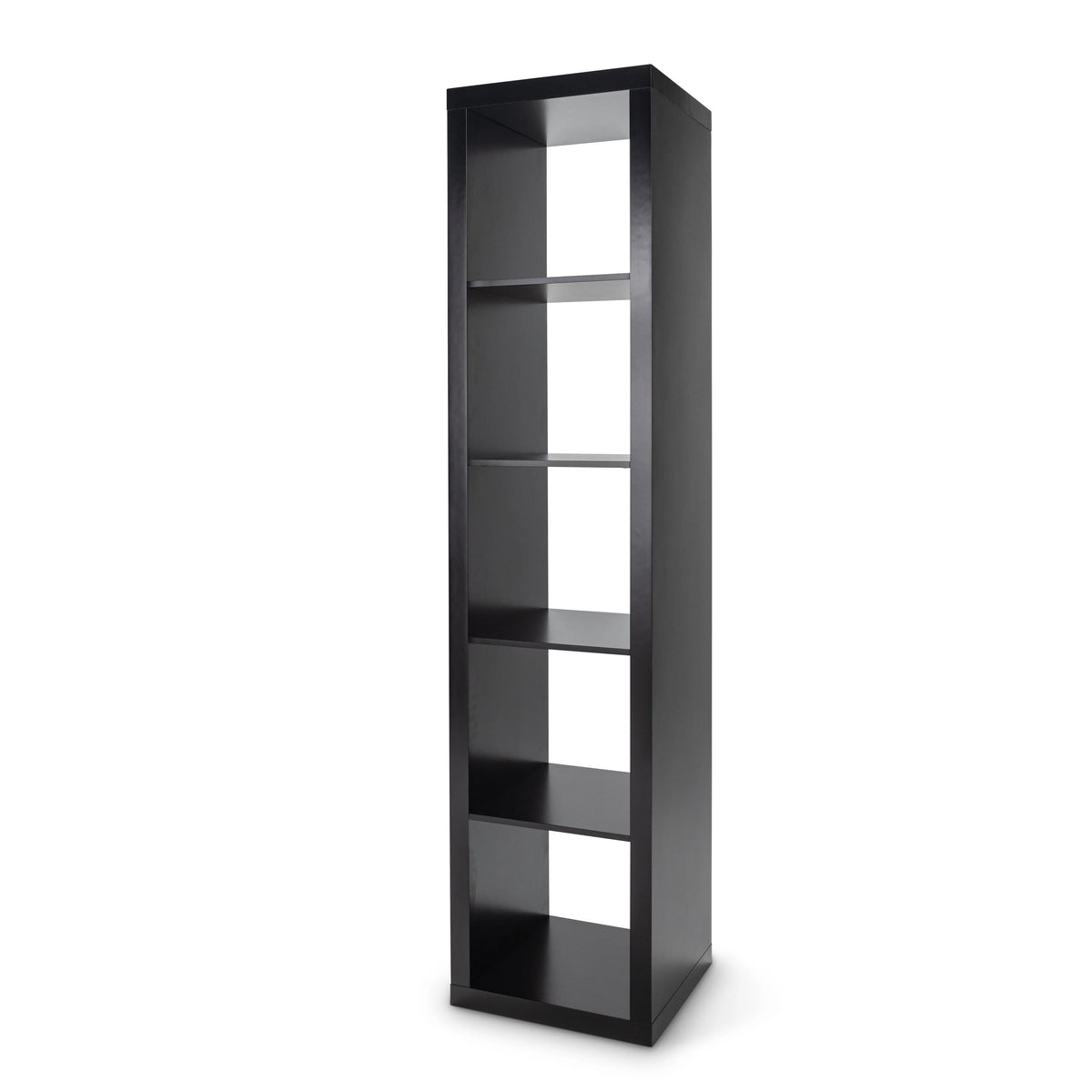 Better Homes & Gardens 5-Cube Vertical Storage Organizer, Solid Black