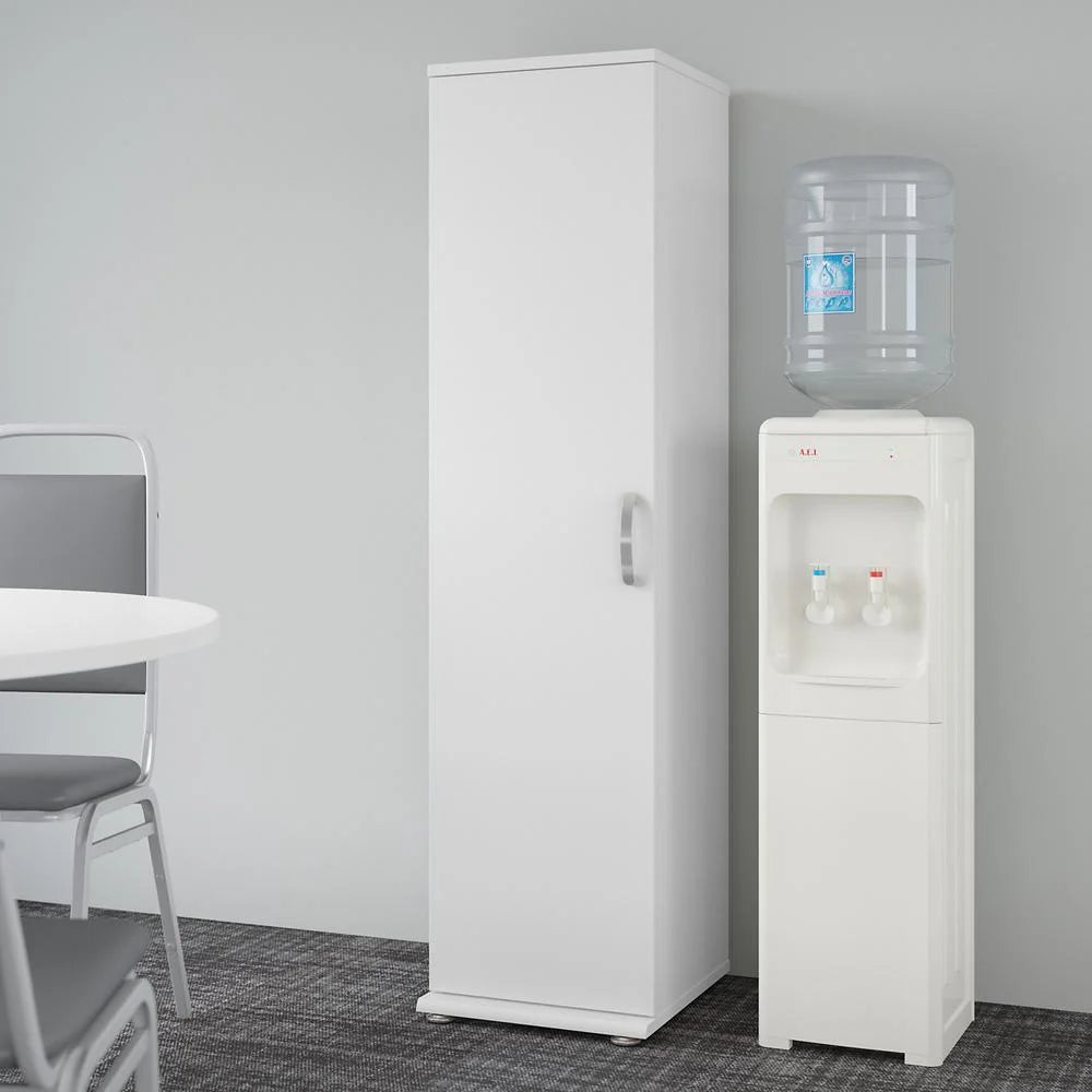 Universal Tall Narrow Storage Cabinet in Platinum Gray - Engineered Wood