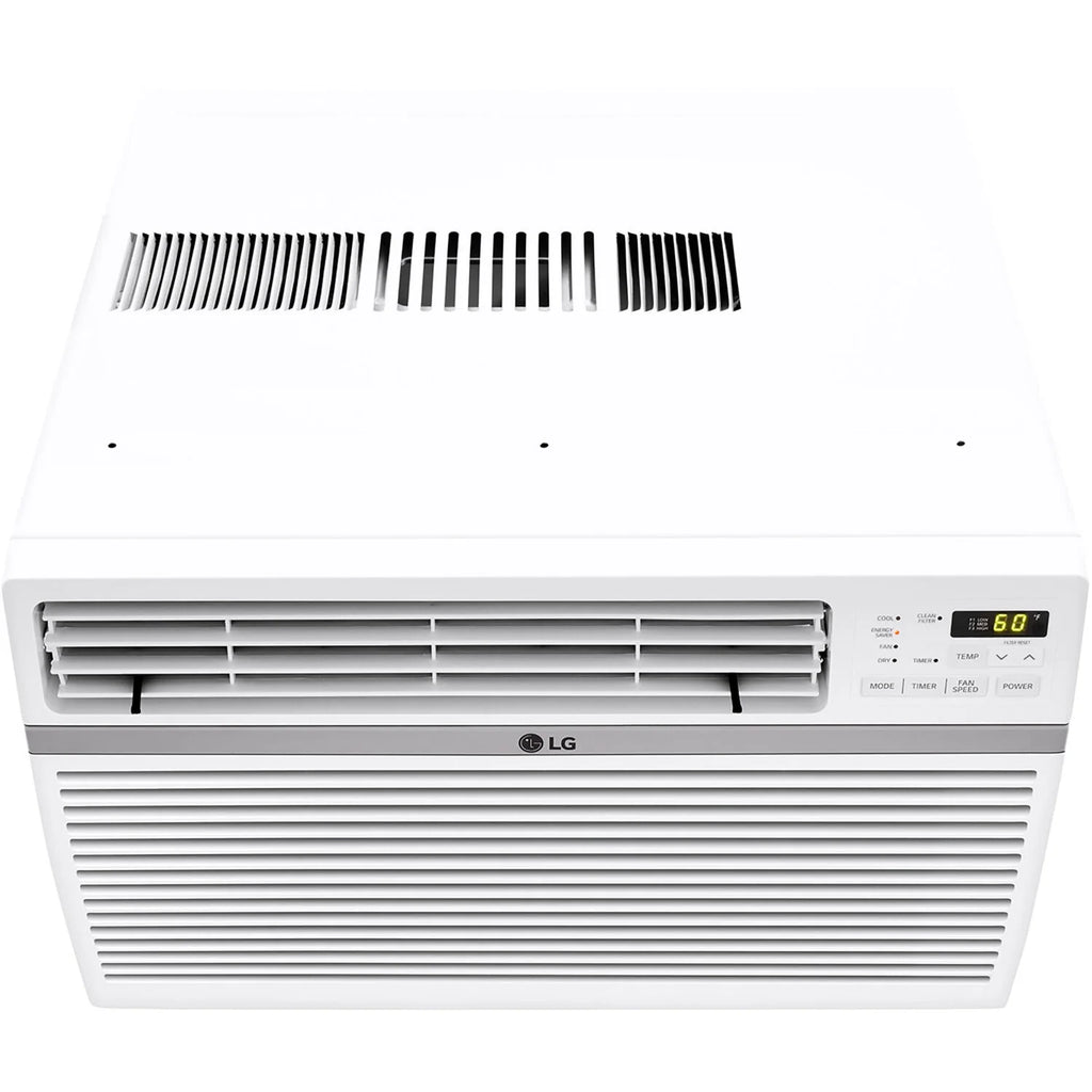 LG 8,000 BTU 340 Sq ft Window Air Conditioner with Remote Control, White, LW8016ER