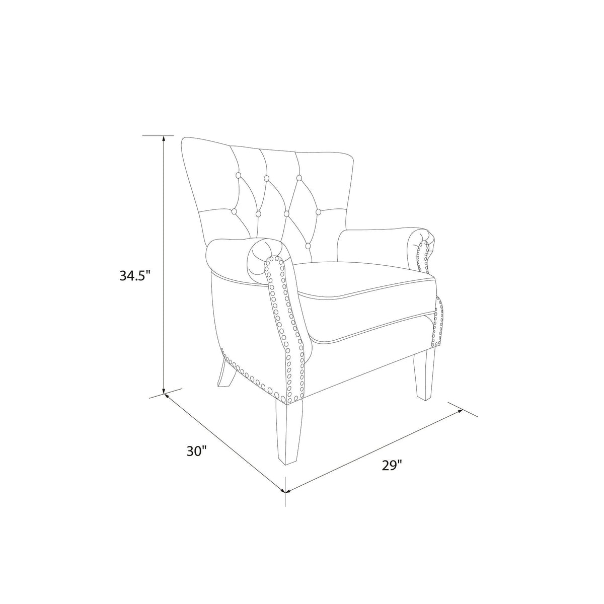 Better Homes & Gardens Accent Chair, Living Room & Home Office, Beige