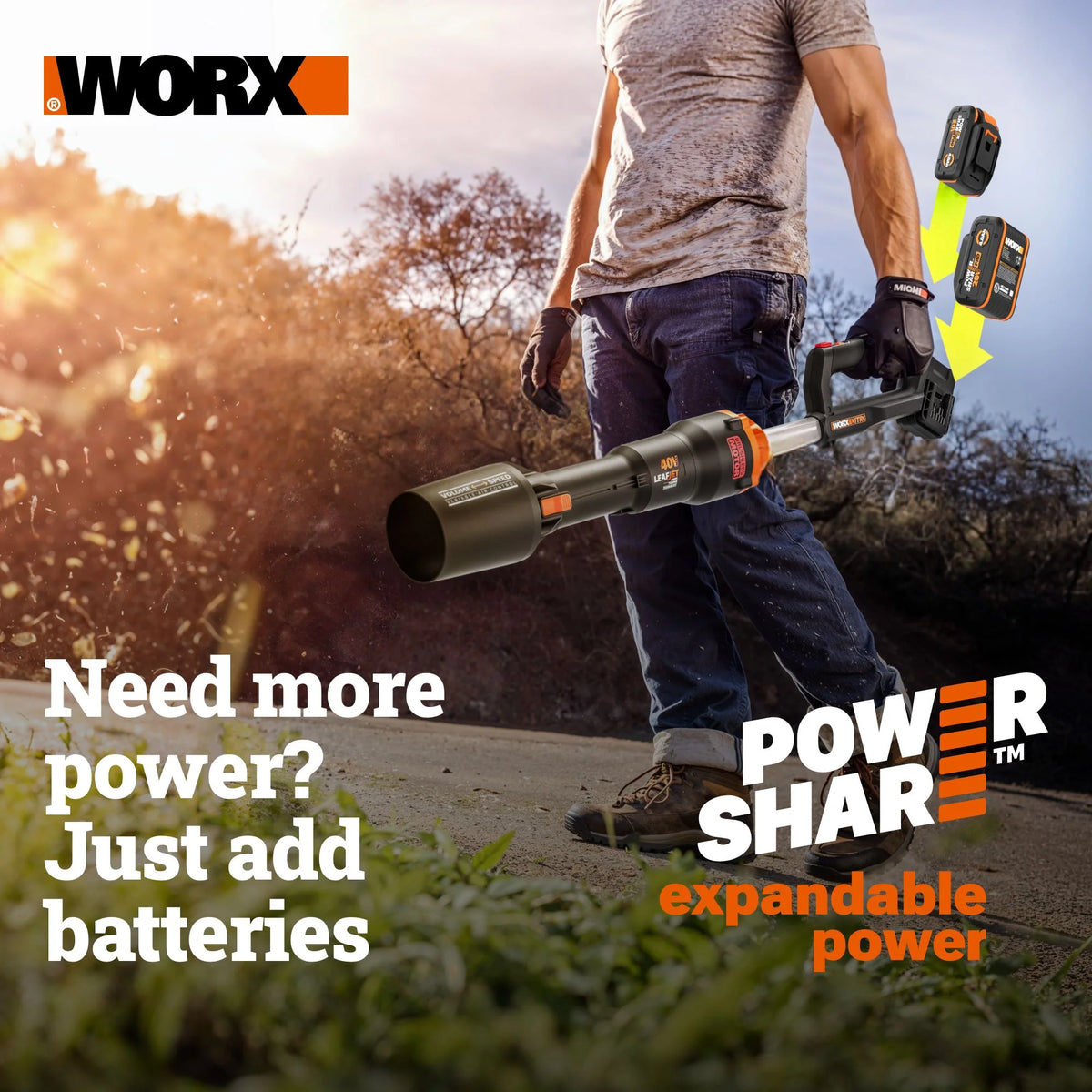 Worx WX092L 20V Power Share Portable Air Pump Inflator