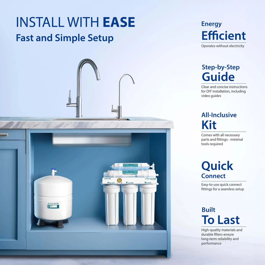 APEC Ultra Safe Reverse Osmosis Drinking Water Filter System (ESSENCE ROES-50)