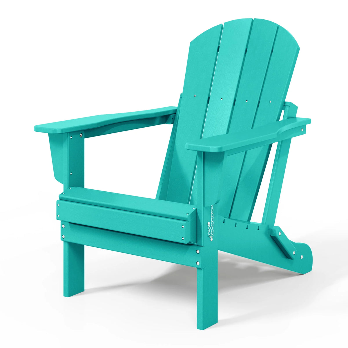 Westintrends Outdoor Folding HDPE Adirondack Chair, Patio Seat, Weather Resistant, Dark Brown