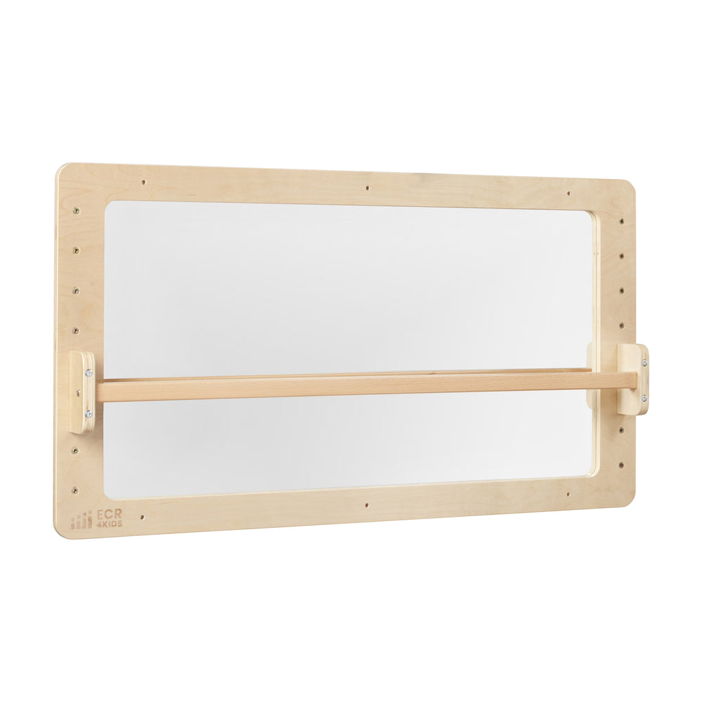 ECR4Kids Wall-Mounted Coordination Mirror, Natural