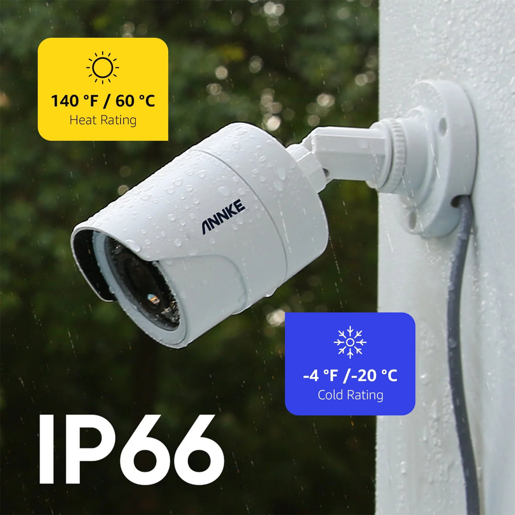 ANNKE 2MP H.265+ Wired Security Camera System, 3K AI 8CH DVR with Human/Vehicle Detection, 4x2MP CCTV Bullet Camera, 100 ft Night Vision, Easy Remote Access, Motion Alert, NO HDD, Surveillance System