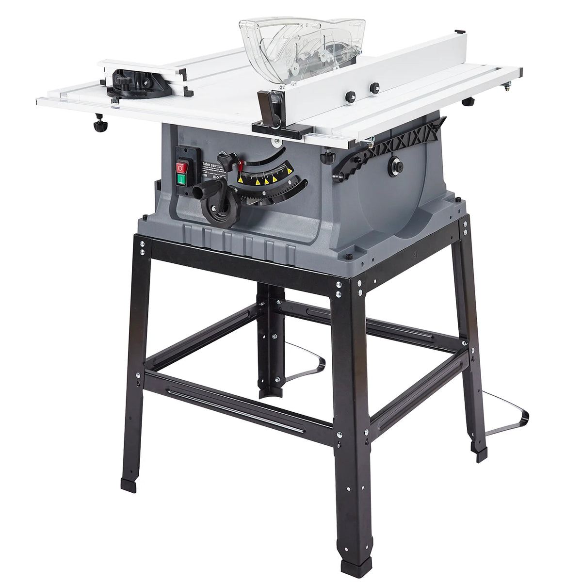 Wpond 1800W, 15A 10in Portable Table Power Saw, 5000 RPM