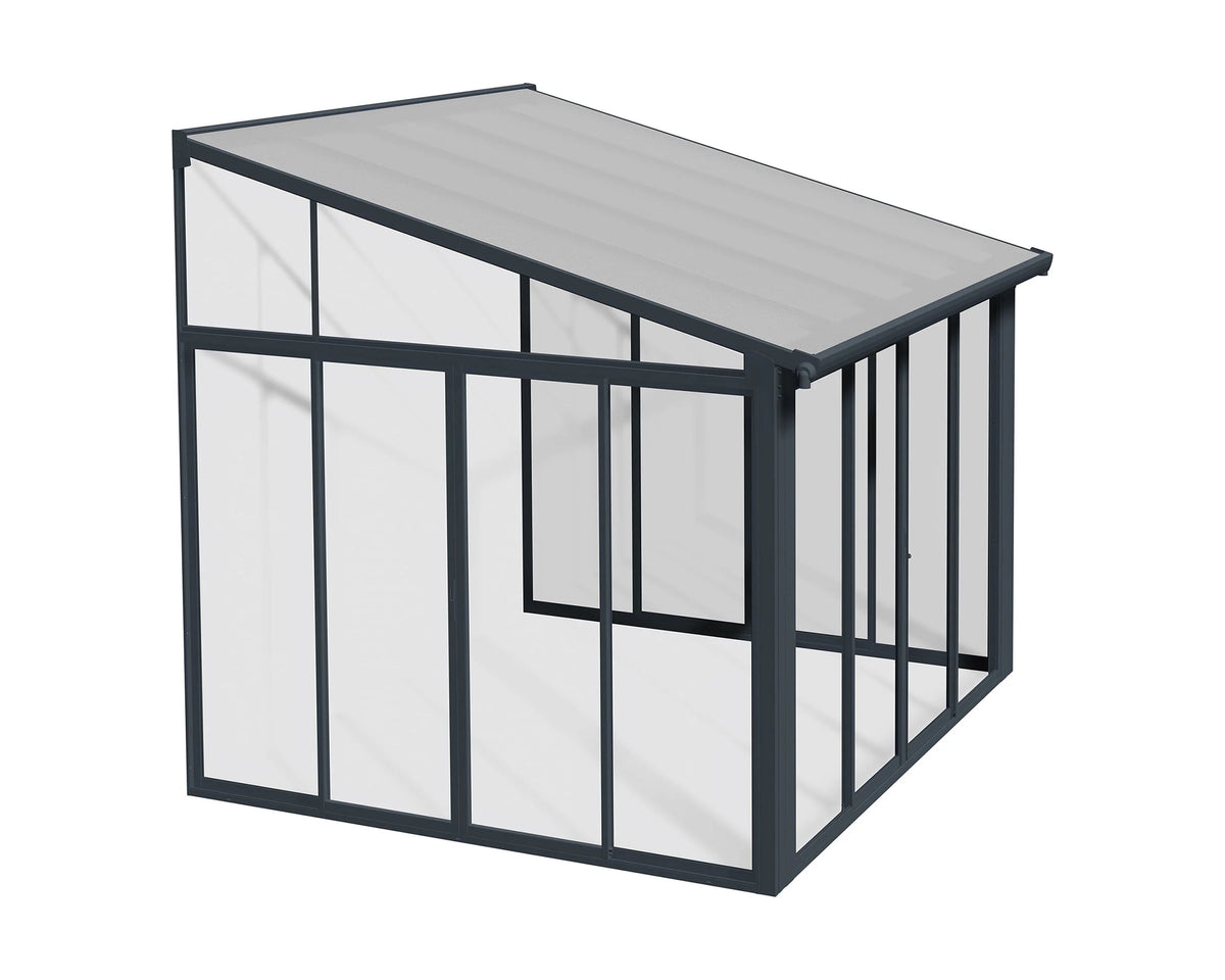 Palram - Canopia SanRemo 10' x 14' Patio Enclosure - Gray/Clear