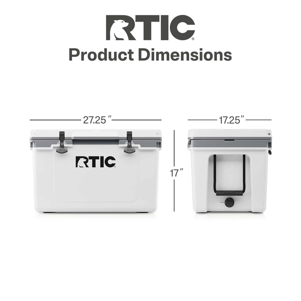 RTIC 52 QT Ultra-Light Hard-Sided Ice Chest Cooler, Fits 76 Cans, Trailblazer