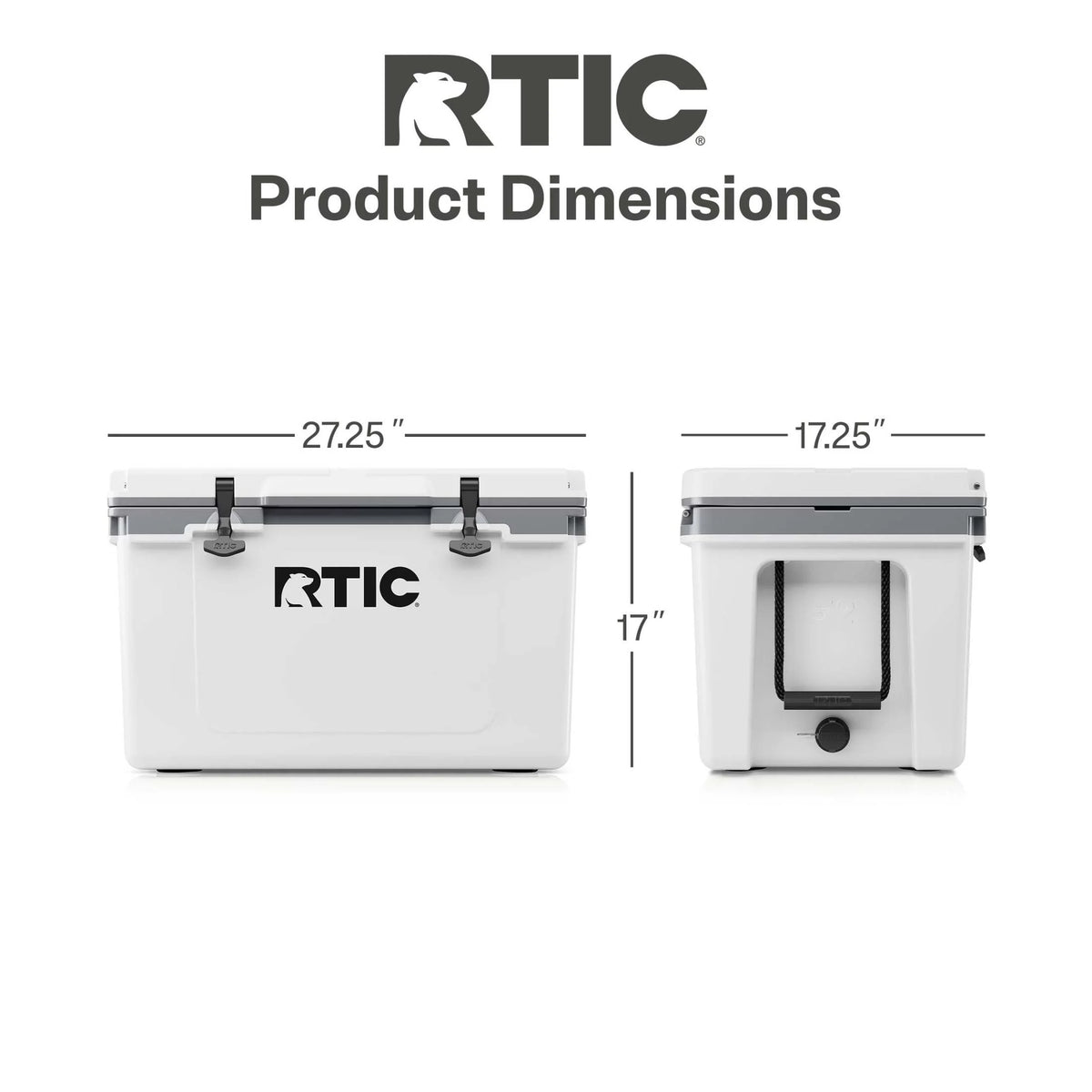 RTIC 52 QT Ultra-Light Hard-Sided Ice Chest Cooler, Fits 76 Cans, Trailblazer