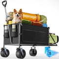 KEESTP Electric Utility Wagon, 300W Motor,Foldable Cart with All Terrain Wheel for Camping/Gardening/Shopping