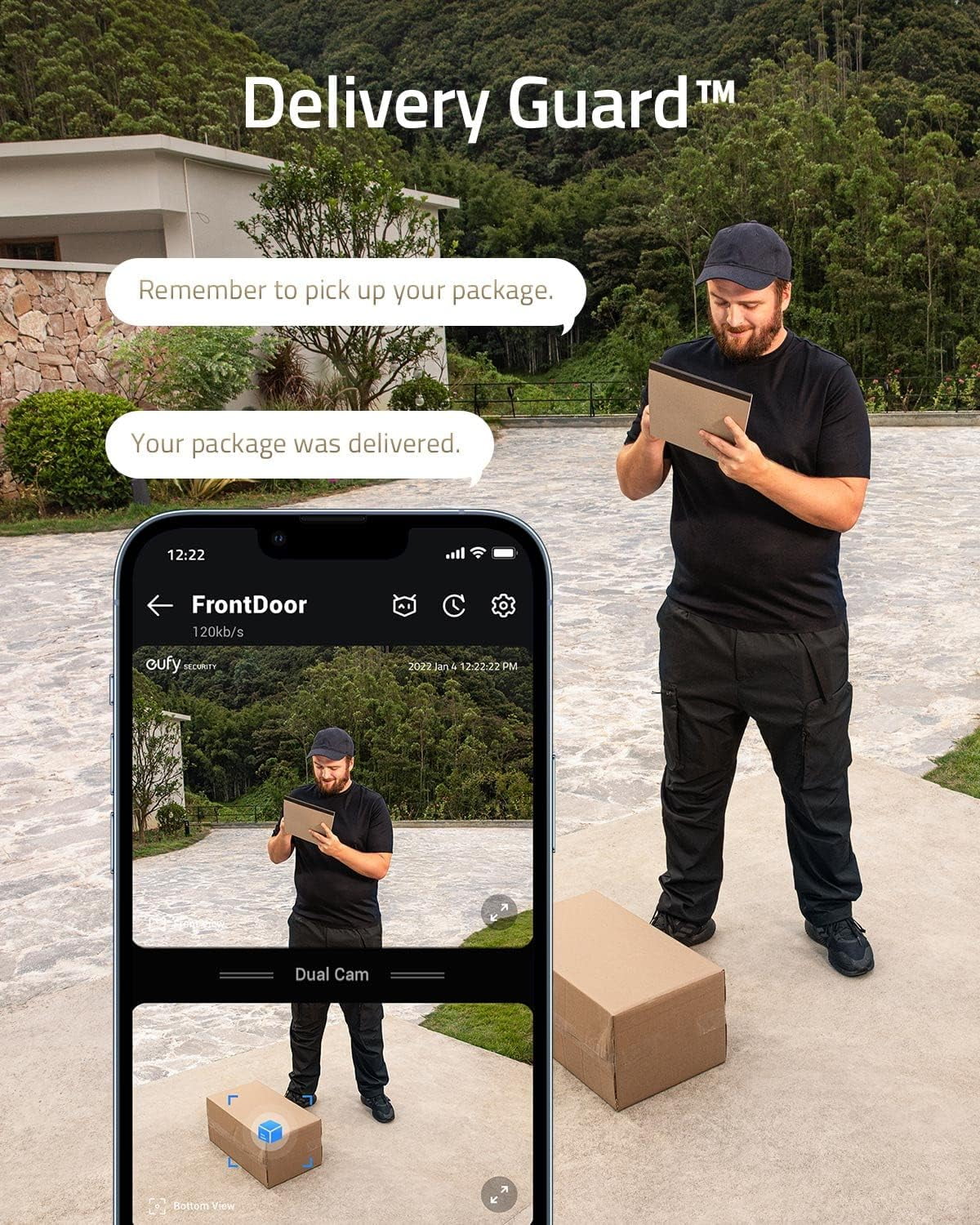 eufy Security Video Doorbell (Wired) S330 with Chime, Dual Cam, Delivery Guard, Security Camera, 2K with HDR, No Monthly Fee