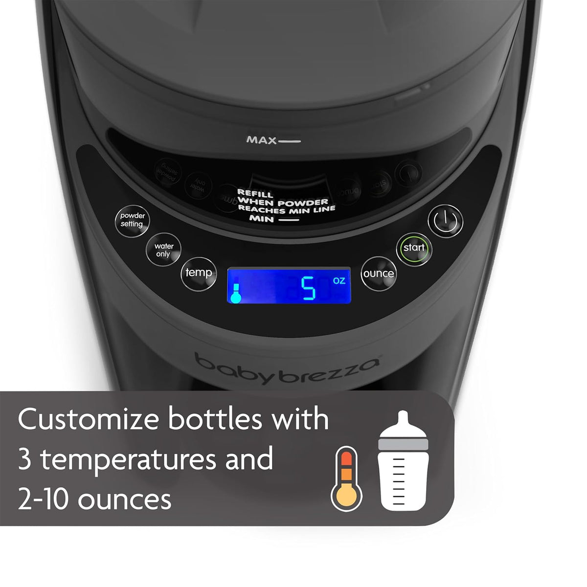 Baby Brezza Formula Pro Advanced Dispenser, Automatic Warm Formula Maker, BPA-Free, White