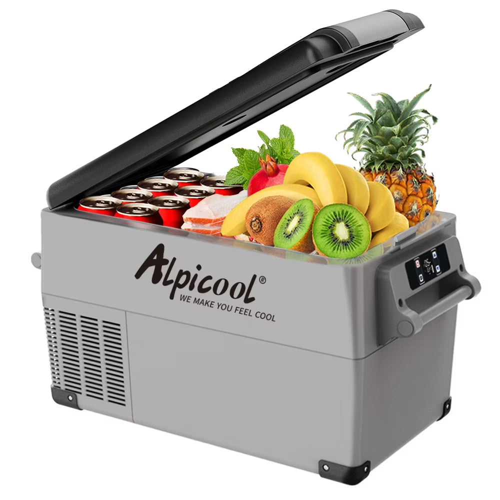 Alpicool CF55 Portable Refrigerator 12 Volt Car Freezer 58 Quart(55 Liter) Vehicle, Car, Truck, RV, Boat, Mini fridge freezer for Driving, Travel, Fishing, Outdoor -4F to 68F