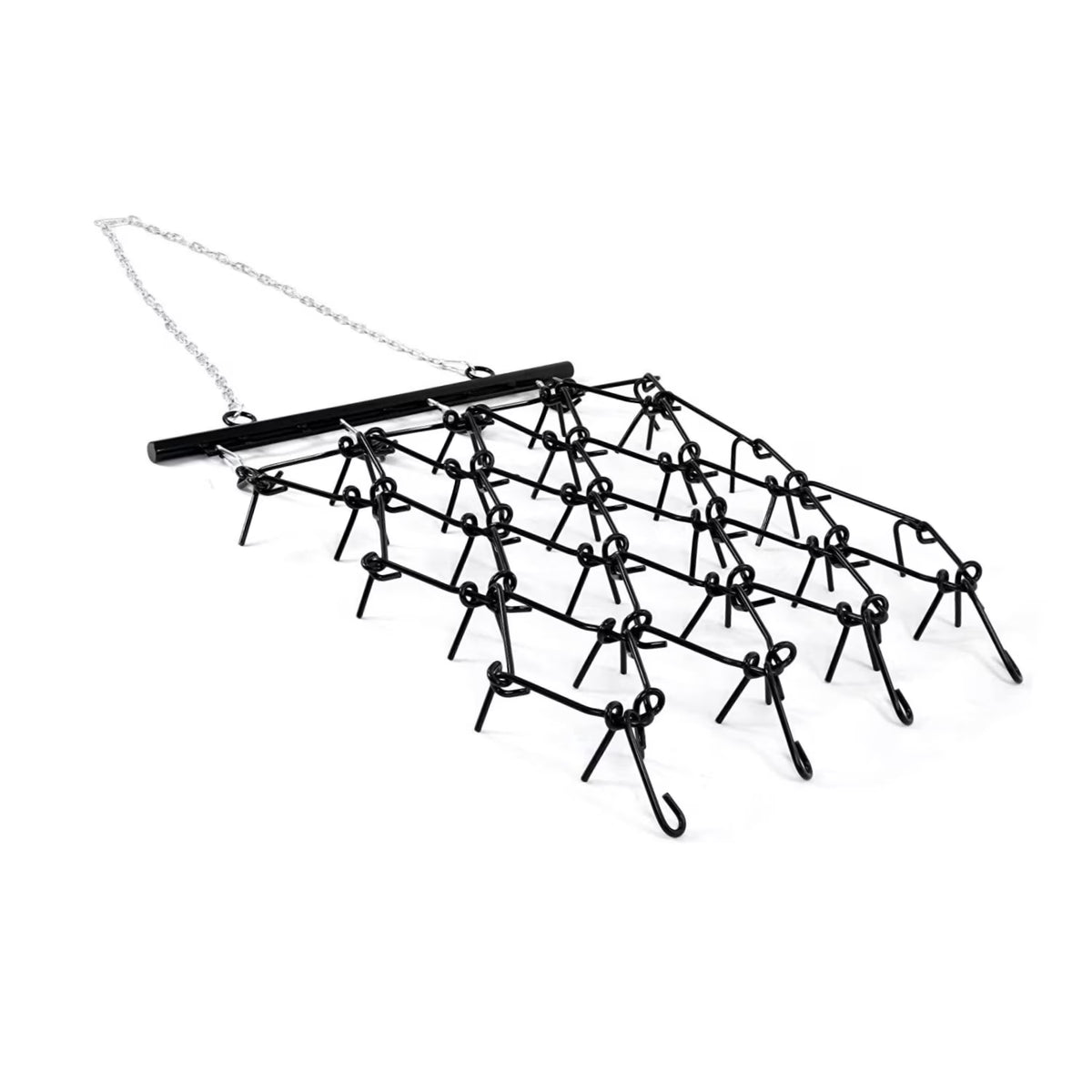 RVNI 4FT X 4FT Drag Harrow 3/8in Tines Chain for ATV/UTV Leveling Grading Heavy Duty Tractor ATV&UTV Attachments