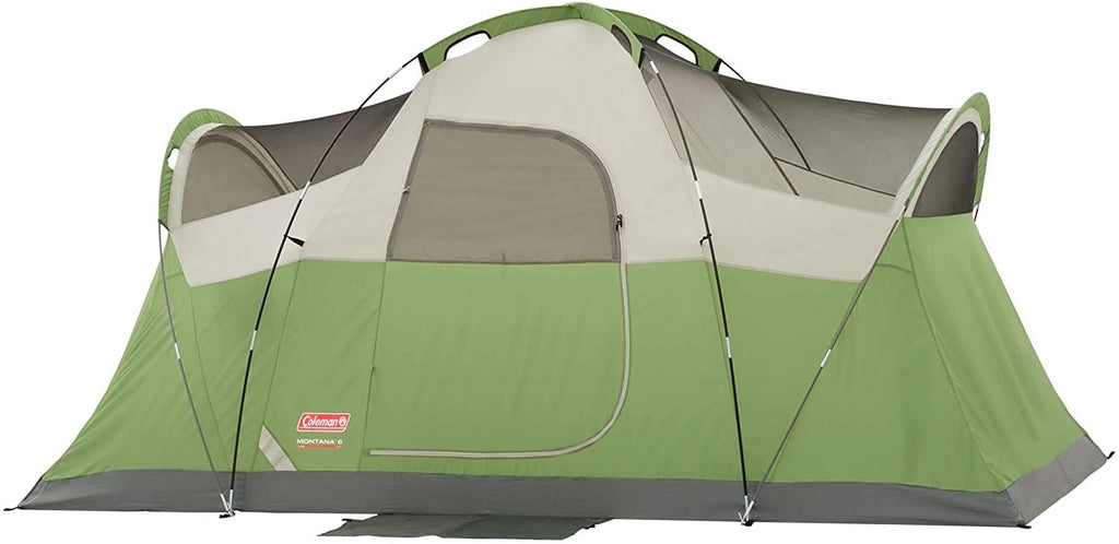 Coleman Montana Camping Tent, 6/8 Person Family Tent with Included Rainfly, Carry Bag, and Spacious Interior, Fits Multiple Queen Airbeds and Sets Up in 15 Minutes