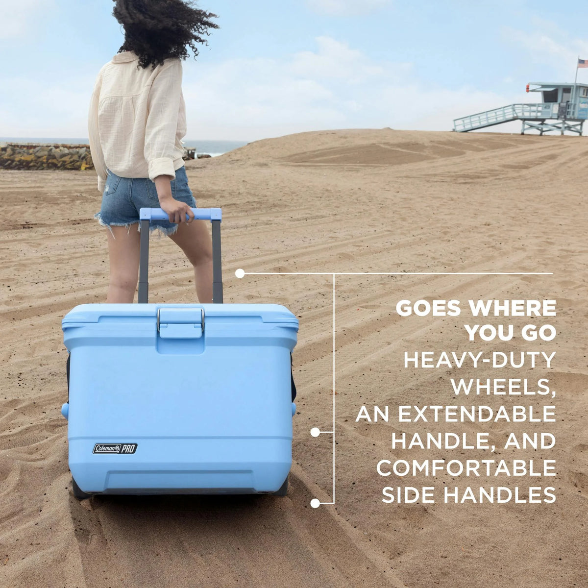 Coleman? Pro 55-Quart Wheeled Hard Cooler