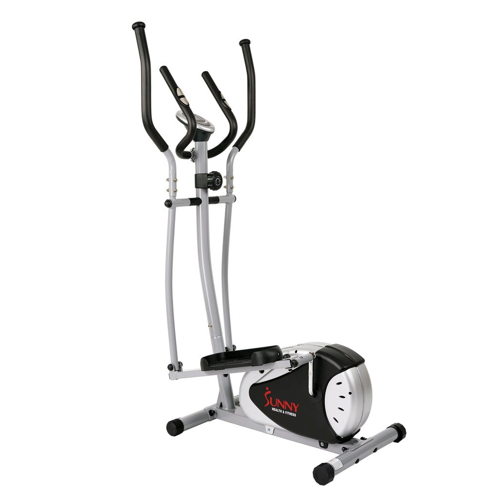 Sunny Health & Fitness SF-E905 Magnetic Elliptical Bike Elliptical Machine w/ LCD Monitor and Heart Rate Monitoring