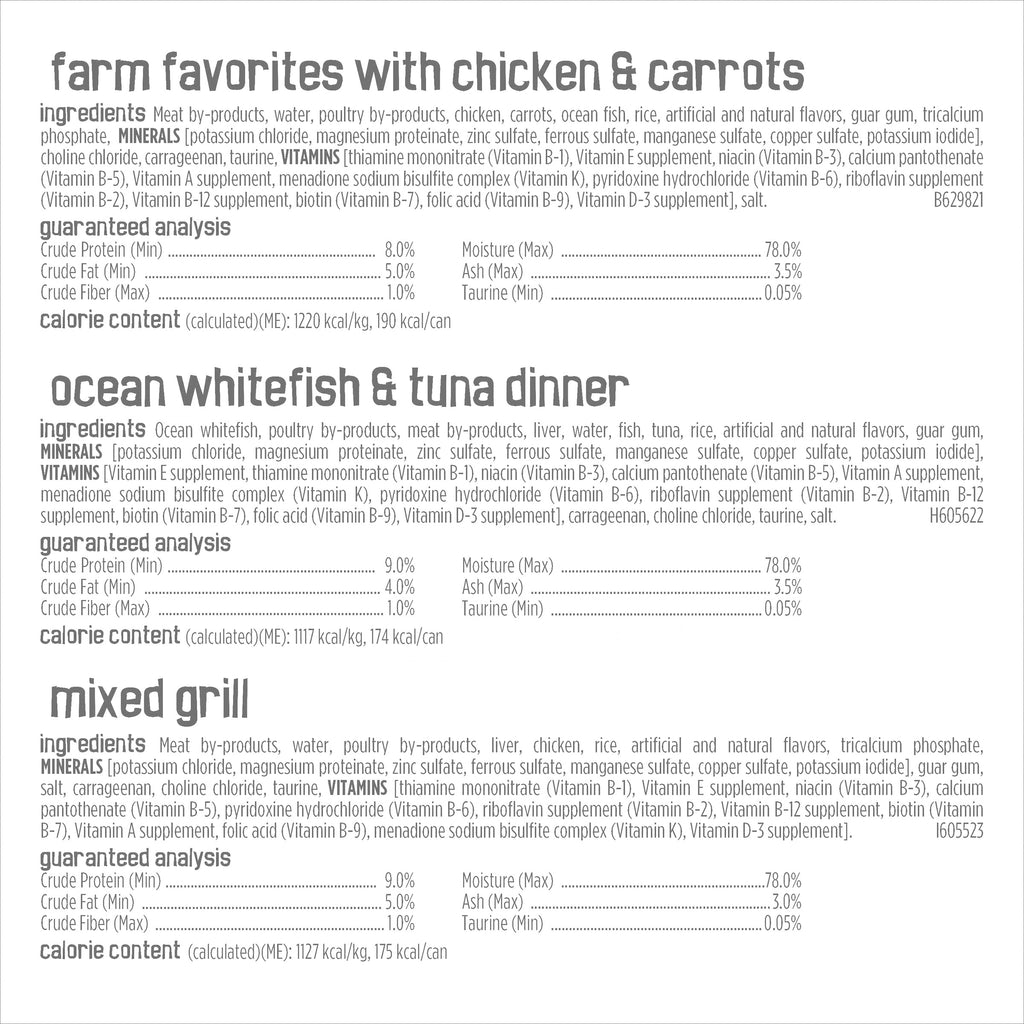 Purina Friskies Cat Food Pate, Variety Pack, 5.5 oz, 60-count