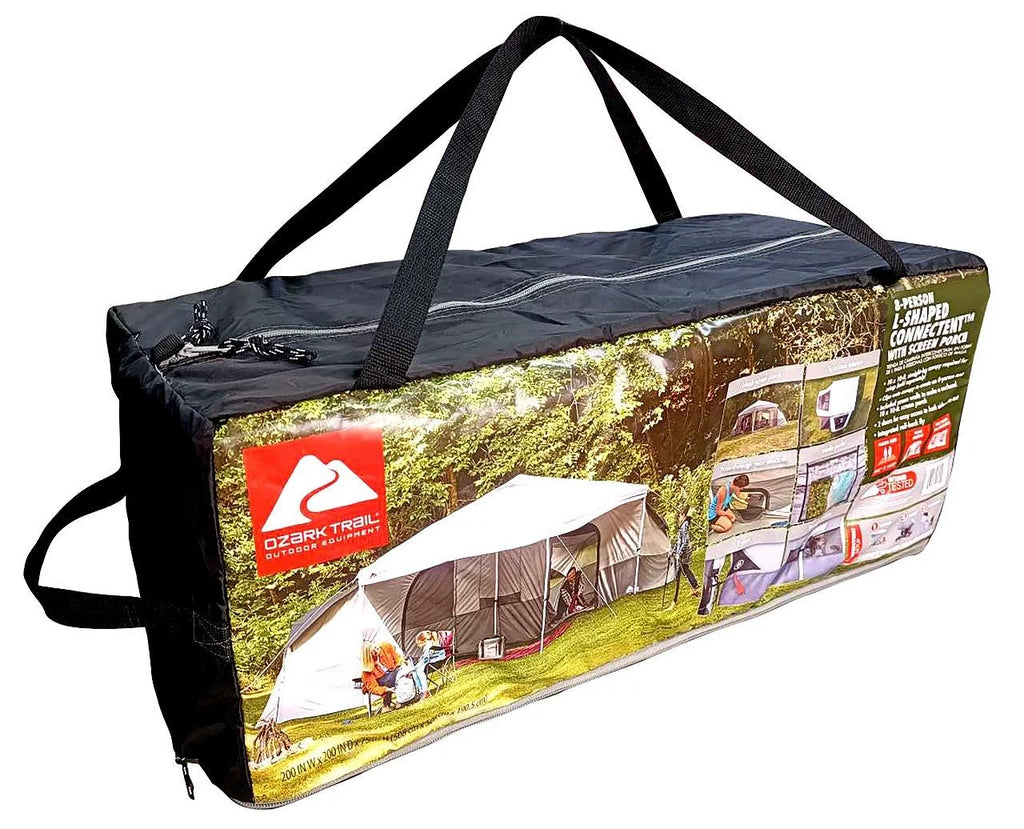 Ozark Trail 8-Person Connect Tent with Screen Porch (Straight-Leg Canopy Sold Separately)