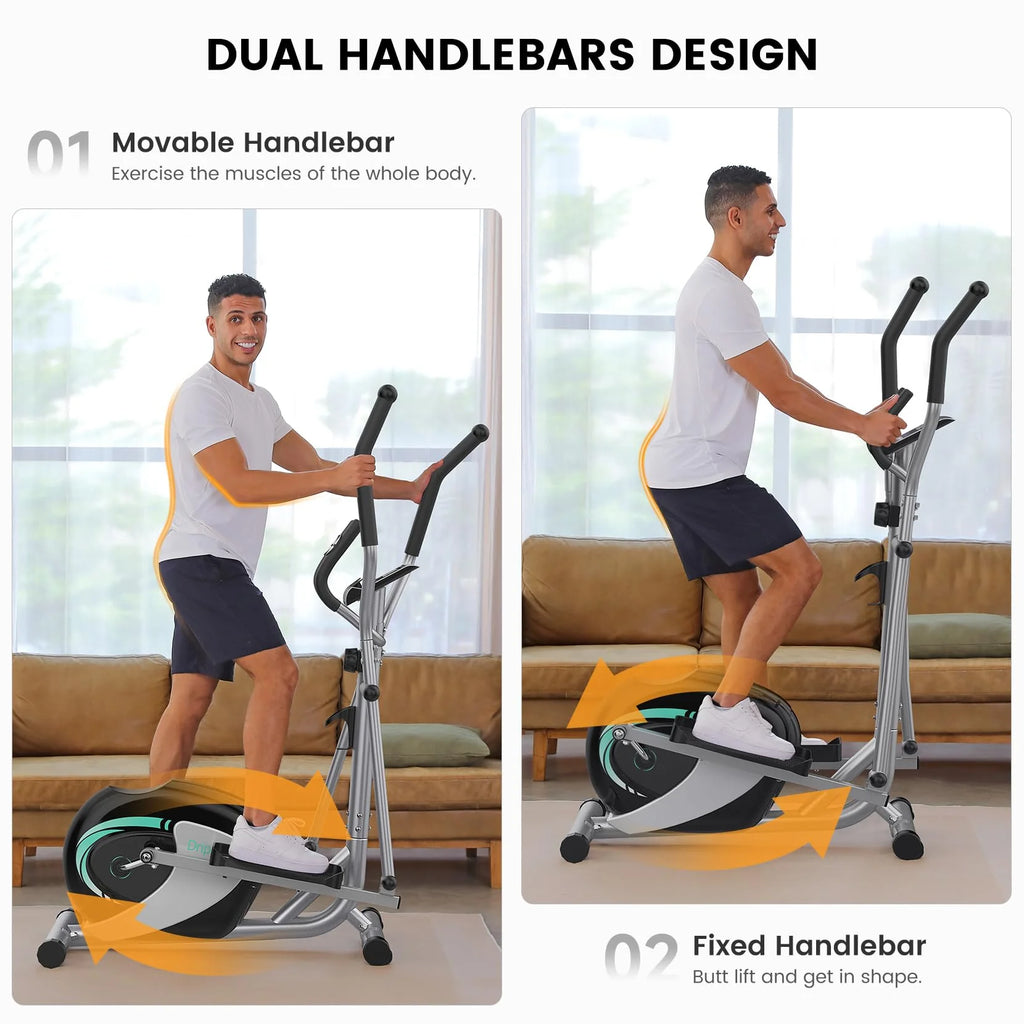 Elliptical Machine, Dprodo Magnetic Elliptical Trainer Fitness Equipment for Home Gym Cardio Workout 265lb