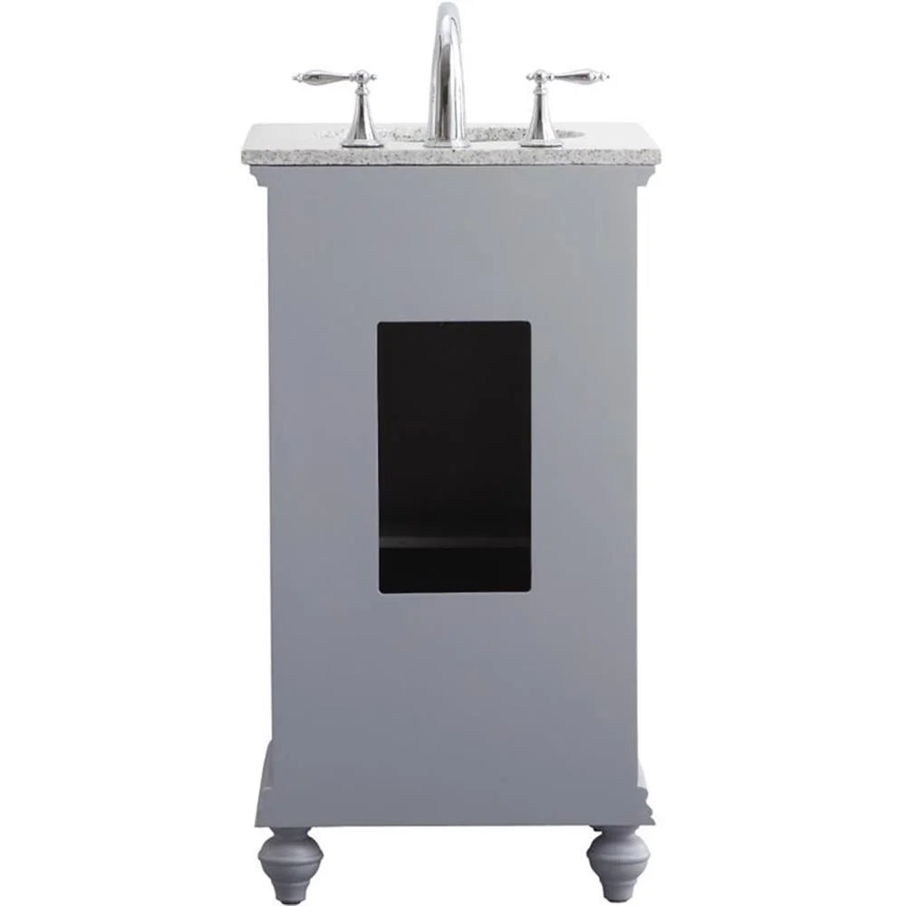 19 inch single bathroom vanity in vintage mint