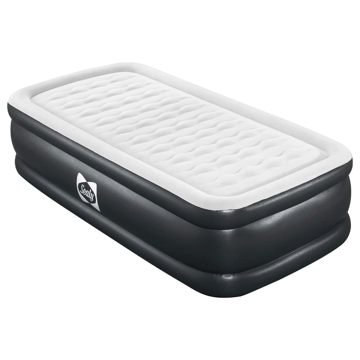 Open Box Sealy Tritech 20" Inflatable Mattress Twin Airbed w/ Built-In Pump