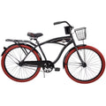 Huffy 26" Nel Lusso Cruiser Bike, Fits Riders 5'0"+, Matte Black, Adult, Men's