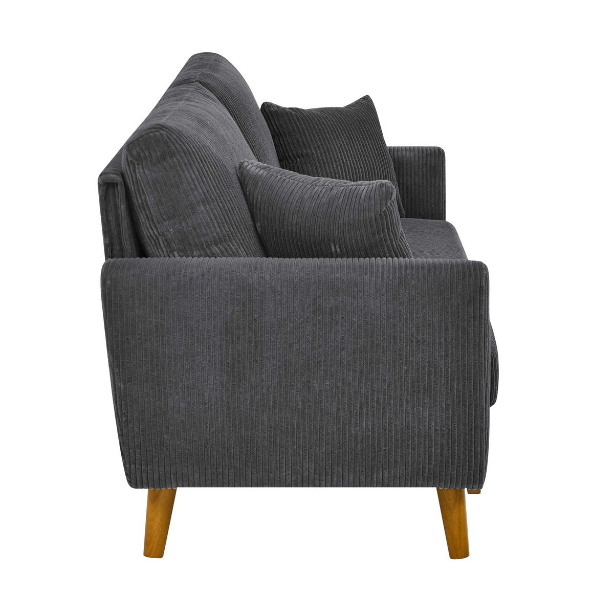 Aukfa 68" Small Sofa Couch Comfy Mid Century Modern Loveseat Sofa for Living Room Bedroom, Cream