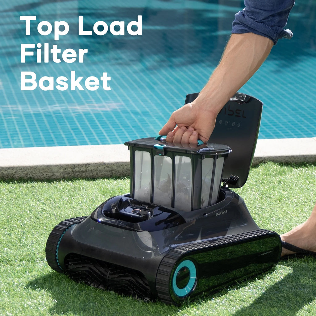 AIPER Scuba N1 Robotic Pool Vacuum Cleaner, Cordless, 2 Extra Brushes, For Inground Pools
