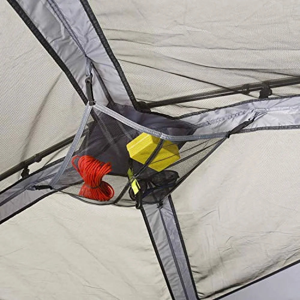 CORE 6 Person Instant Cabin Tent with Wall Organizer (Gray)
