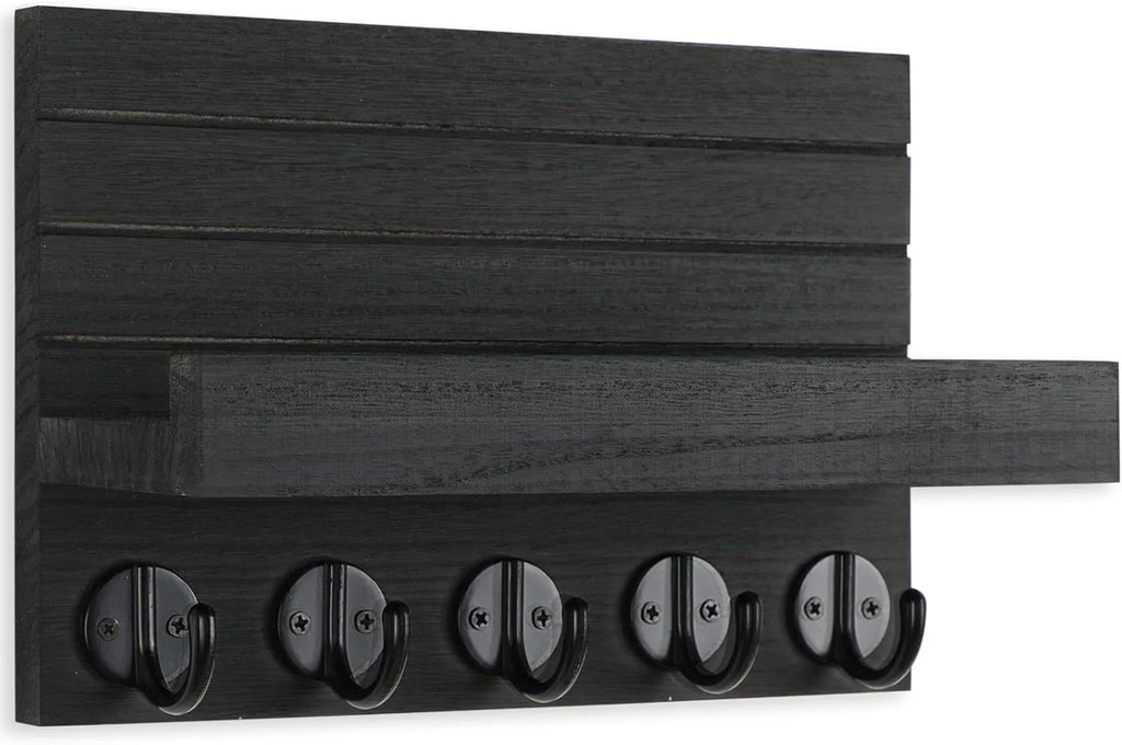 Key Holder with Shelf and Hooks