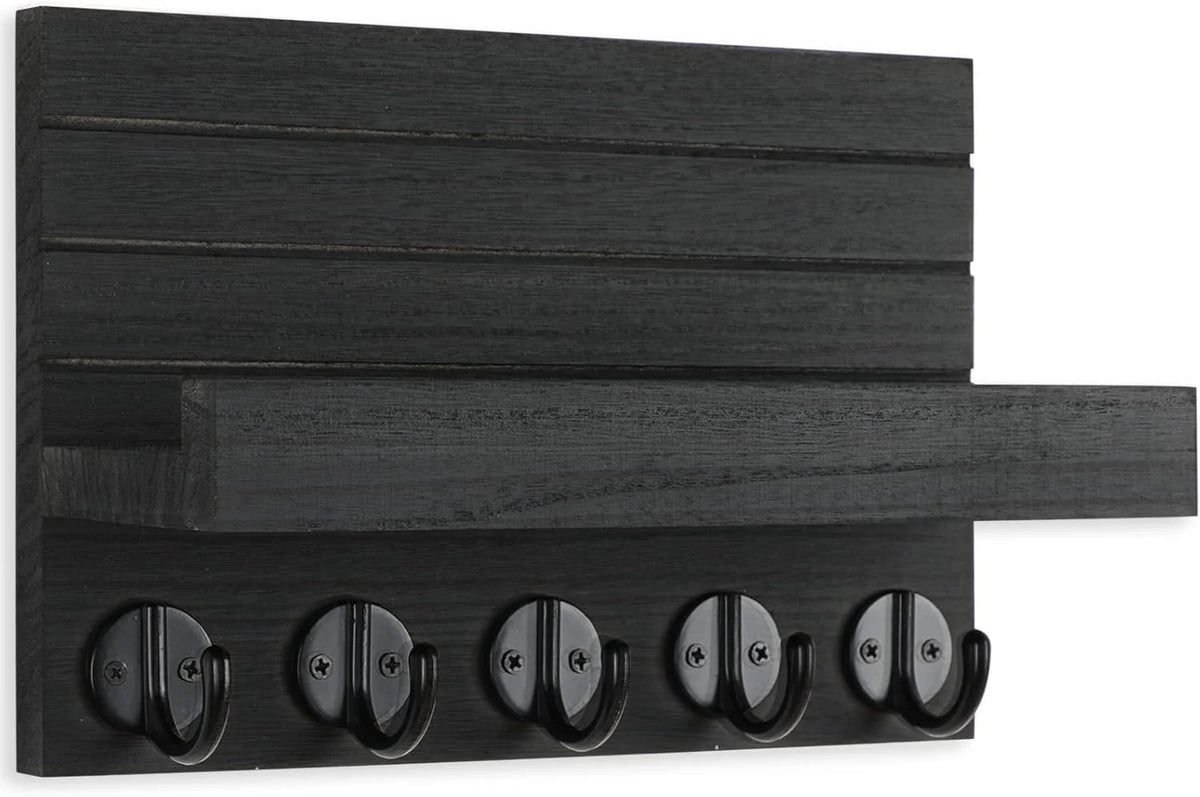 Key Holder with Shelf and Hooks