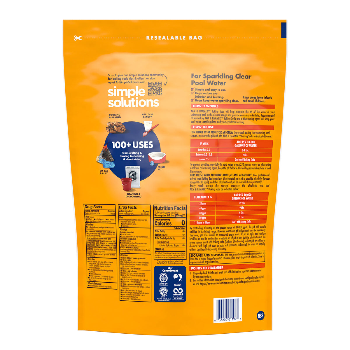 Arm & Hammer, Pure Baking Soda, 13.5 lbs