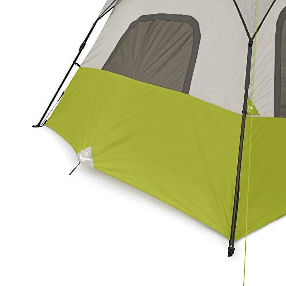 CORE 6 Person Instant Cabin Tent with Wall Organizer (Gray)