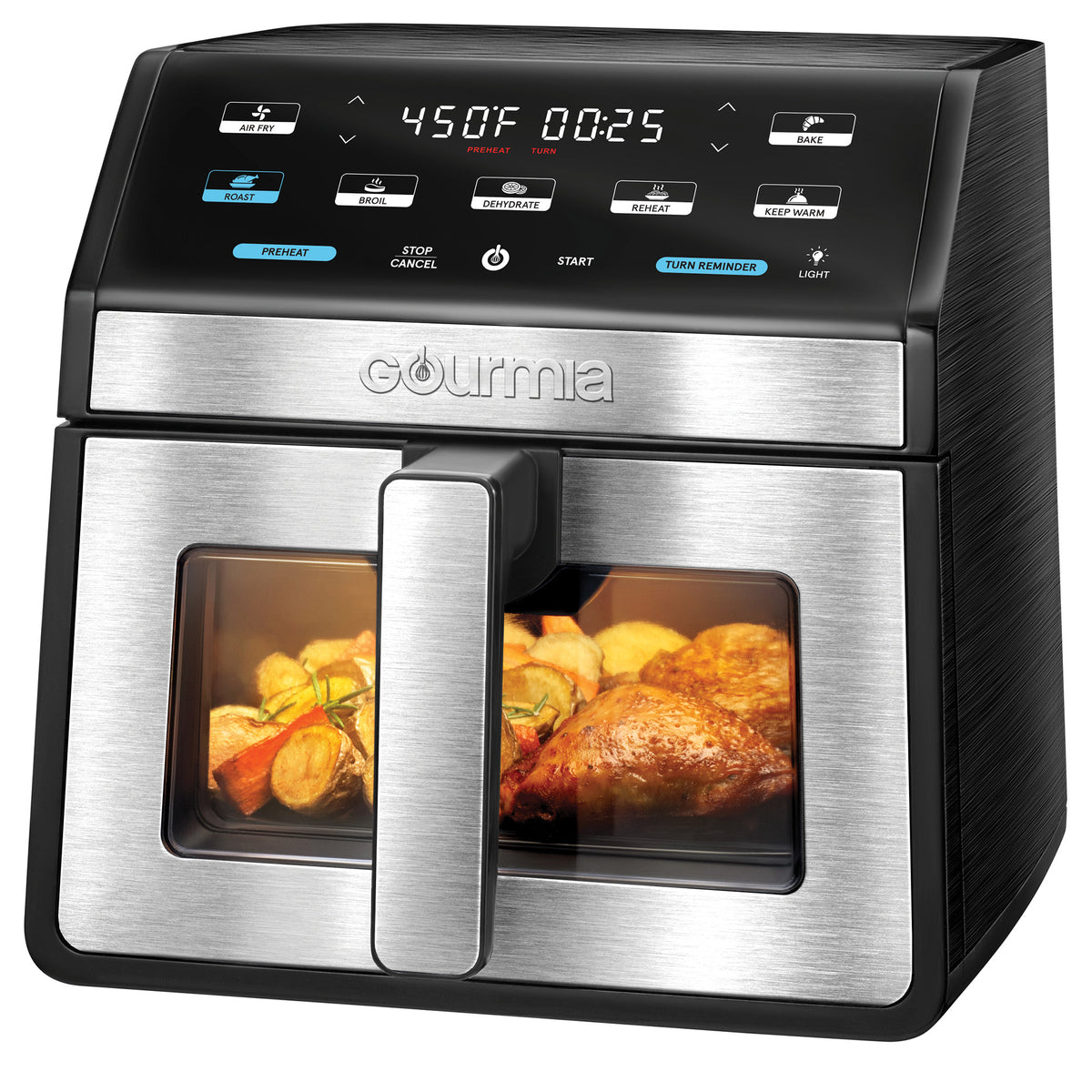 Gourmia 8-Quart Digital Air Fryer with Window & Light