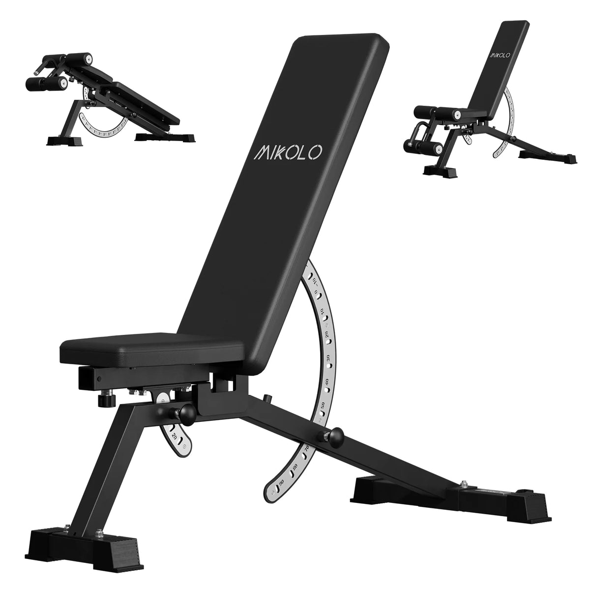 Mikolo Rubber Hex Dumbbell Set with Racks, Option in 450lbs, Strength Training Weight Set Home Gym