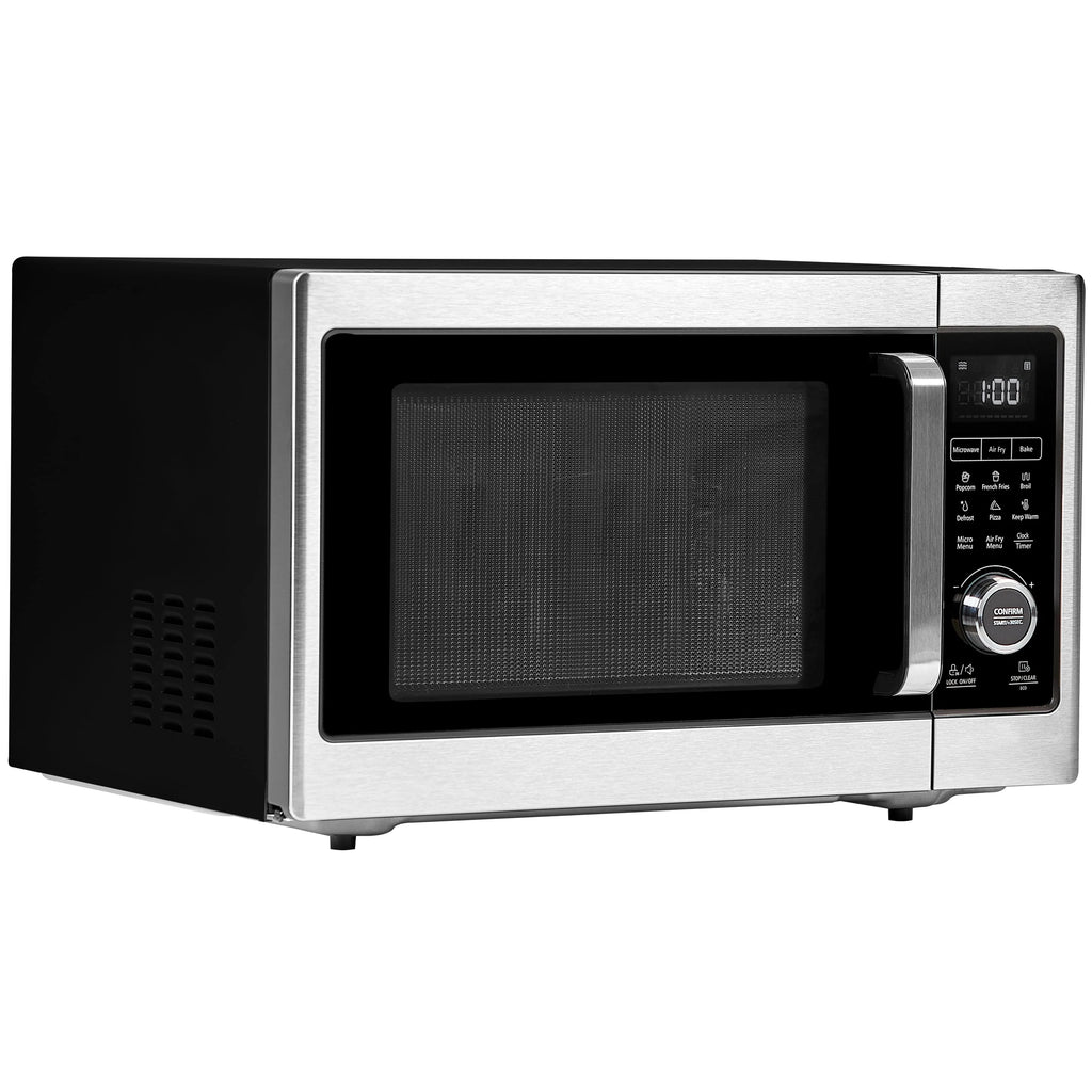 PowerXL Microwave Air Fryer Plus, Stainless Steel / Black, 1cu. ft.