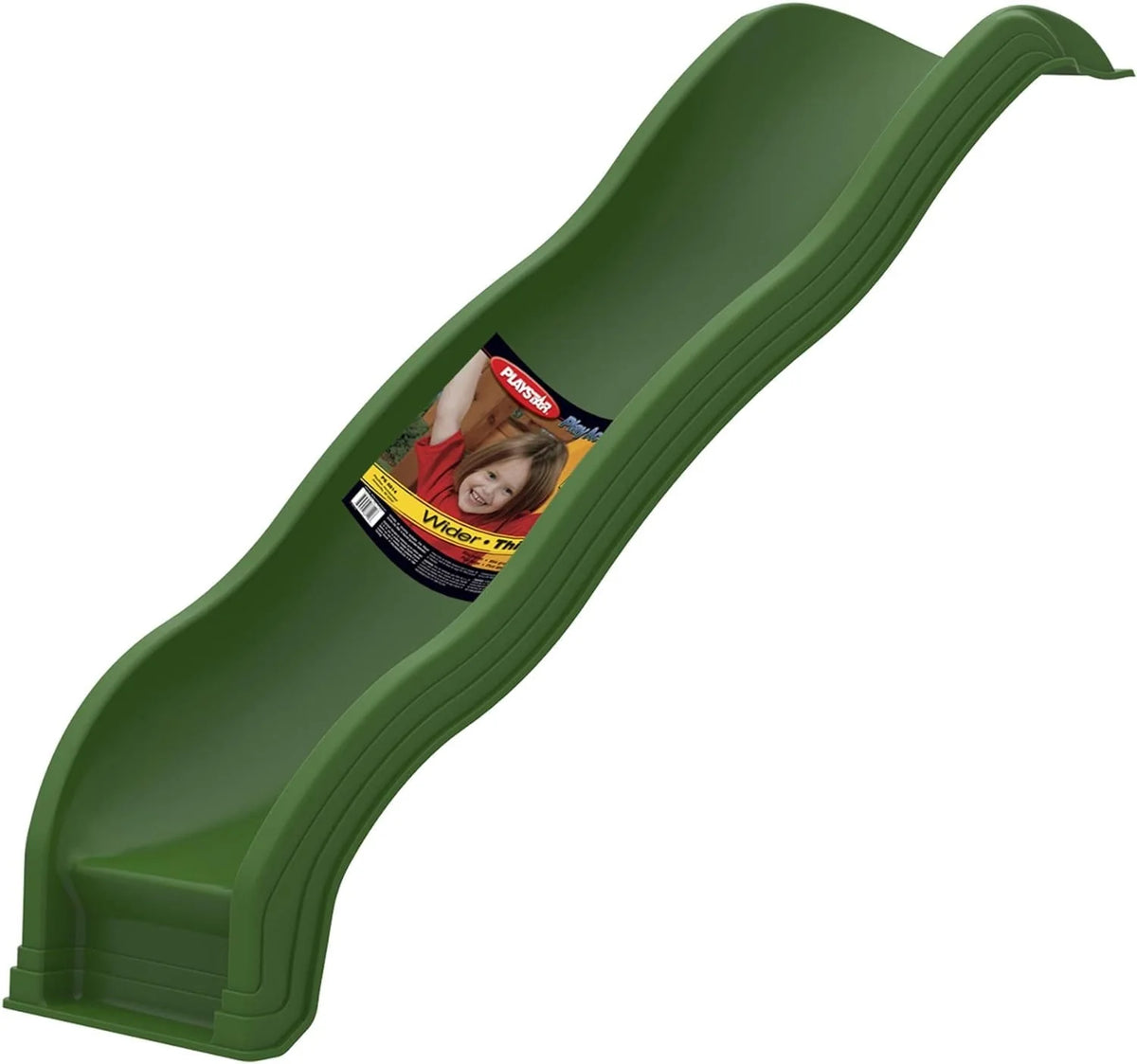 PlayStar Green Scoop Wave Slide PS 8824 Swing Set Accessory for Wooden Play Sets