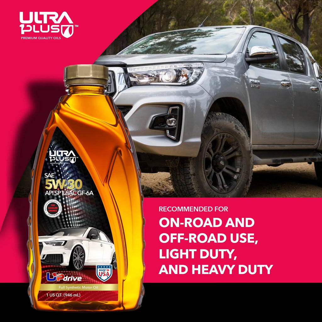 Ultra1Plus 5W-30 Full Synthetic Motor Oil, API SP, 5 Gallon Pail