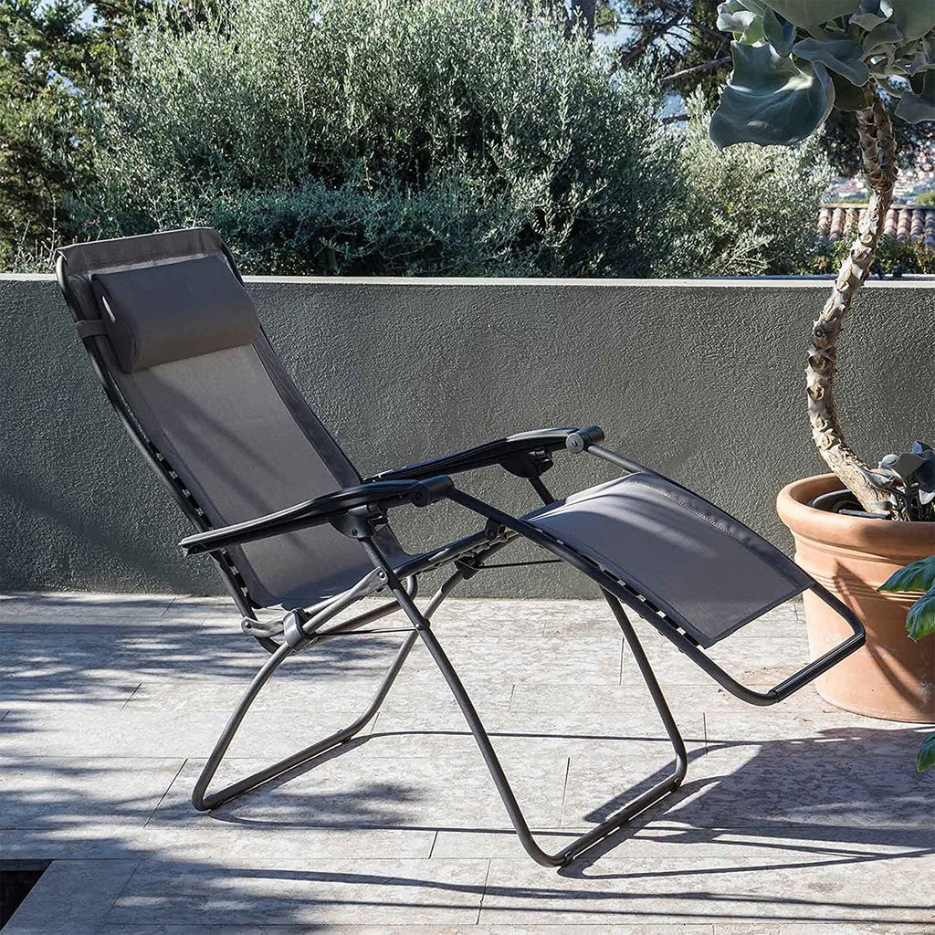 Lafuma R-Clip Batyline Relaxation Zero Gravity Recliner Chair, Graphite